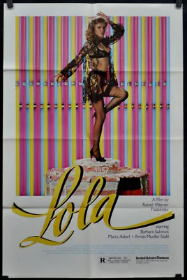 Lola 1982 Original 27x41 Nm Movie Poster Rainer Werner Fassbinder Barbara Sukowa • $75