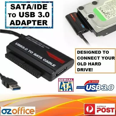 USB 3.0 USB 2.0 To SATA IDE 2.5  3.5  HDD Adapter - Connect Your Old Hard Drive! • $29.50