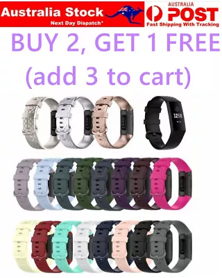 Fitbit Charge 3 4 SE Watch Band Strap Replacement Wristband Soft Silicone Strap • $5.50