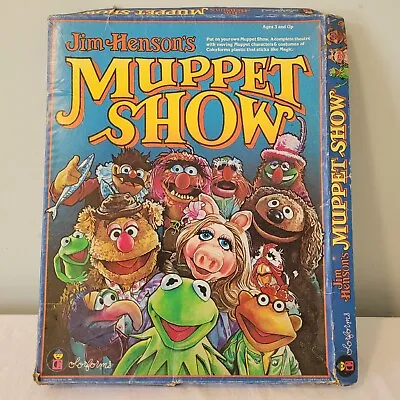 MUPPET SHOW Colorforms Jim Henson Vintage 1980 Play Set Kermit Fozzie Miss Piggy • $39.97