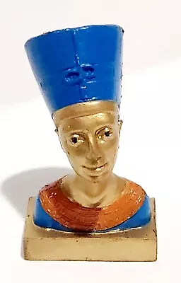Authentic SAFARI 2004 Ancient Egypt 2  NEFERTITI Bust Toy Figure Mummy Gold RARE • $6