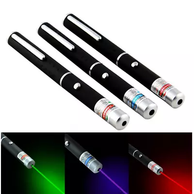 3 Pack Laser Pointer Laser Pointer Pen Visible Beam Red + Green +Blue Light • $12.09