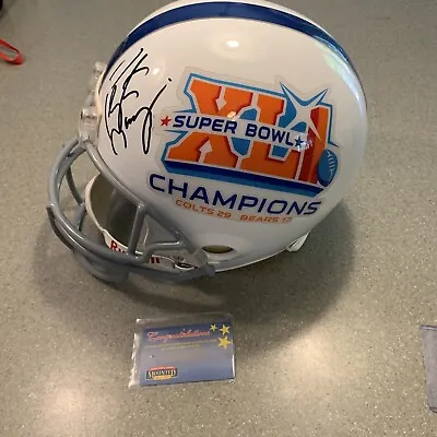 Peyton Manning Signed SB Champ. Colts Helmet/MM LE 500 • $595