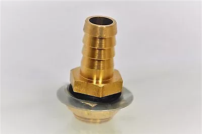 $13.95 • Buy Vacuum Bagging Fitting Adapter Chuck Locking Nut Sealer Washer Brass 1/2  Barbed