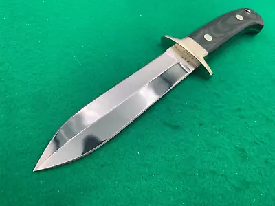 💯VOORHIS 10-1/2  DAGGER CUSTOM Fighter 6  Tapered TANG  Scarce Knife  With CASE • $650