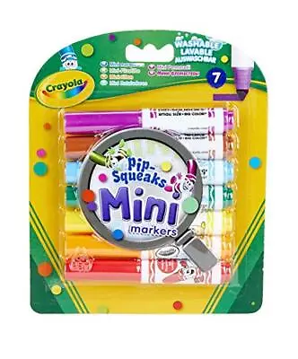 Crayola 7 Pip-Squeaks Mini Washable Markers Felt Tip Pen Pack Of 2 • £9.50