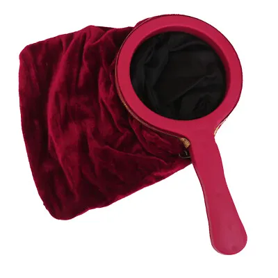 Magic Change Bag With Handle Zipper Twisting Handle Magic Trick -Wine Red • £9.73