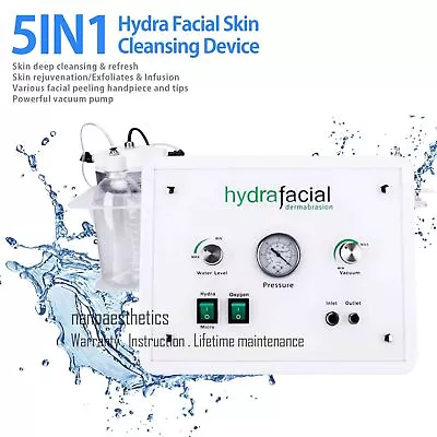 5 In 1 Hydra Spa Facial Machine Water Peeling Hydro Dermabrasion Skin Cleansing • $670