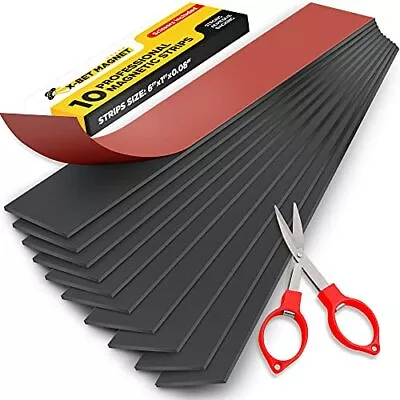 Magnet Strips With Adhesive Backing - Magnetic Tape Roll - Knife Magnetic Str... • $13.24