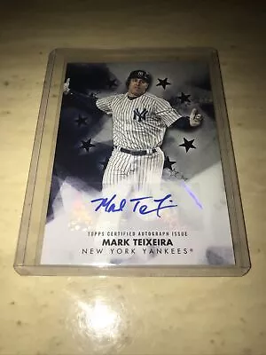 2024 Topps Series 1 Mark Teixeira Baseball Stars Black Auto #’d 18/199 • $15.99