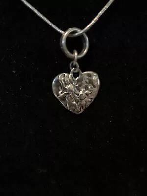 Mother Child Daughter Heart Necklace Pendant Plus Extender Silver Tone Love 15” • $6.95