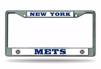 New York Mets Embossed Chrome License Plate Frame #04 - New • $12.99