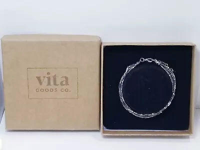 Vita Goods Co. Silver Tone Beaded Bracelet • $12.28