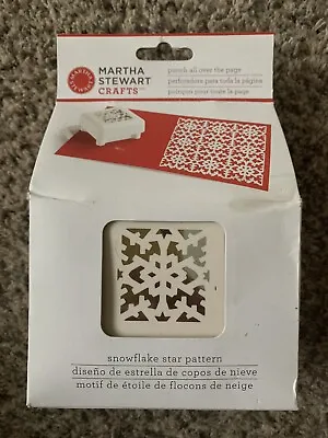 Martha Stewart 42-91027 Snowflake Star Pattern Punch All Over The Page Scrapbook • $23.50