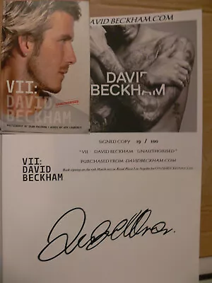 David Beckham Signed Book Original Signature Signature Autograph • £257.04