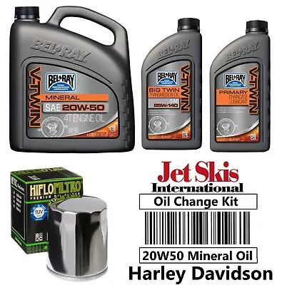 Harley Davidson Electra Glide Oil Change Kit 20W50 V-Twin Primary Transmission • $79.99