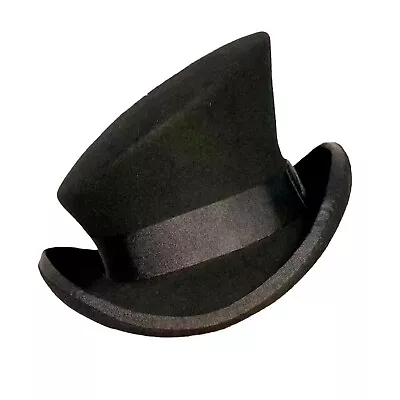 Hot Unisex Hat Steampunk Hat Hat Asymmetric Hat Wool Hat Fashion Ribbon Decorati • $25.95