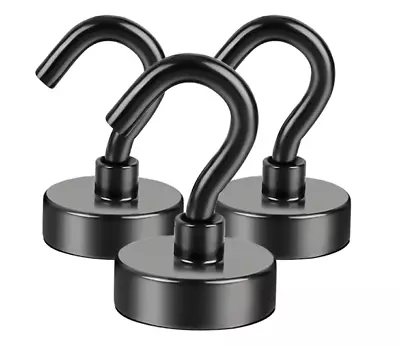 Heavy Duty Hanger Hooks Magnetic Hooks For Hanging Magnet Hooks 3 Pack  25 Lbs • $5.99