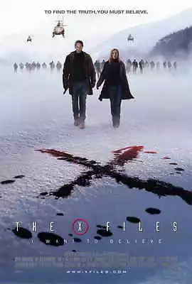 THE X FILES: I WANT TO BELIEVE Movie POSTER 27x40 B David Duchovny Gillian • $17.98