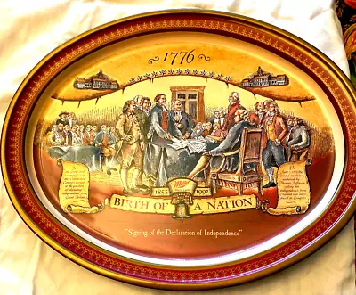 Miller High Life  Birth Of A Nation  Metal Beer Tray- Milwaukee Wis • $7.10