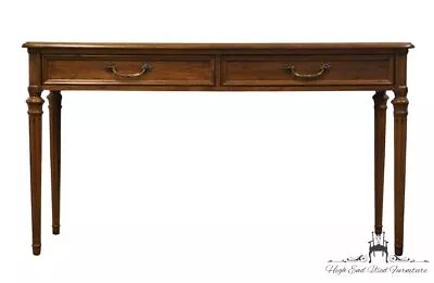 HENREDON FURNITURE Bookmatched Walnut Italian Neoclassical Tuscan Style 48  A... • $999.99