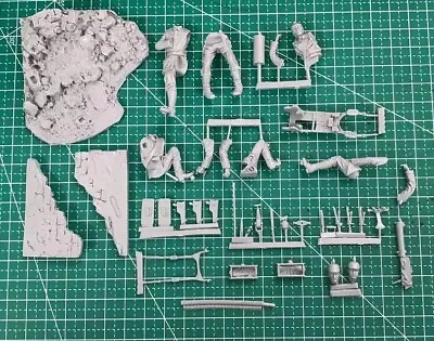 1/35 3pcs Resin Model Kit German Soldiers Machine Gun Team WW1 Unpainted • $20.72