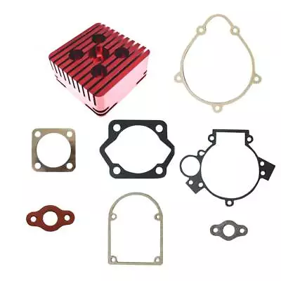 CNC Red Cylinder Head & Gasket Kit For 80cc Motorized Bicycle Motor Bike Engine • $39.99