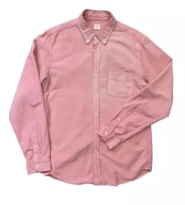 J.CREW Vintage Oxford Tailored Shirt Mens Medium Pink Button-Down Long Sleeve • $22.88