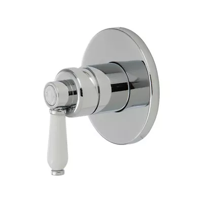 New Fienza Wall Mixer Bathroom Shower Tap Chrome Ceramic Handle Eleanor 202101 • $153