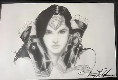 Original Comic Art Pencil Drawing Wonder Woman 2018 MOTOR CITY COMIC CON • $99.99