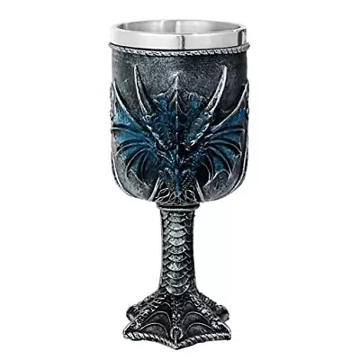 Medieval Blue Dragon Goblet Large Dungeons And Dragons Goblets Chalices Gift 14o • $27.20