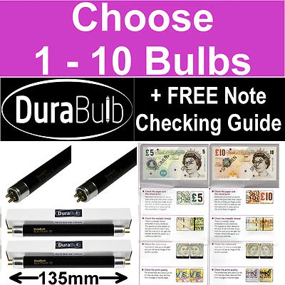 £3.99 • Buy F4 T5 BLB 4W UV Ultraviolet Bank Note Detector Bulbs Fake Money Checker Tubes