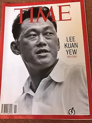 TIME MAGAZINE BTS Lee Kuan Yew - Cuba - Battle For Jerusalem August 2015 • $14.99