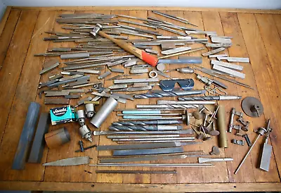 Vintage Machinist Tool Lot Estate Collection Hammer Bits Taps Chucks Etc Antique • $134.99