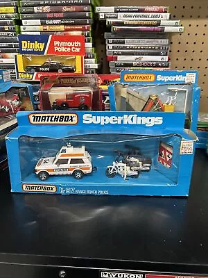 1983 Matchbox SuperKings  K-97 Range Rover & Motorcycle Police Set • $46.99