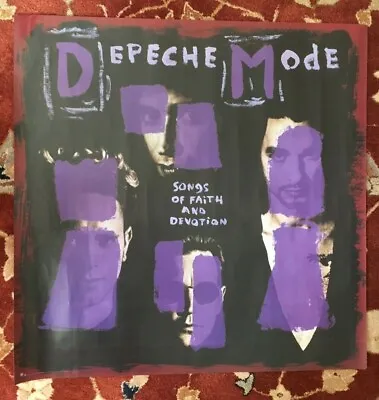 DEPECHE MODE  Songs Of Faith And Devotion  Rare Original Promotional Poster • $85.16