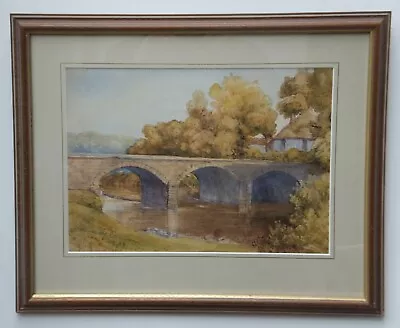 On The Exe - Original Titled Watercolour - Suspect Victorian/Edwardian - F&G • £50