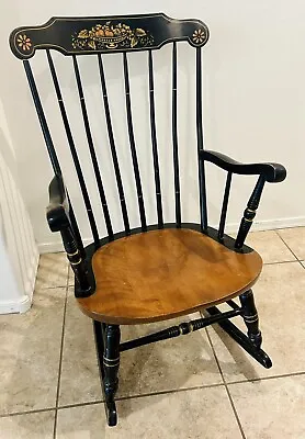 S. Bent & Bros Colonial Adult Rocking Chair Labeled Number Antique Hand Painted • $250