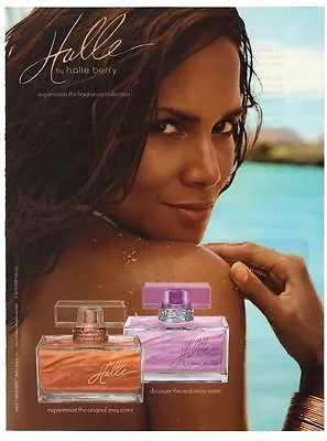 Halle Berry Fragrance Beach Sand Perfume 8x10.75 Advertisement Ad Clipping 2010 • £5.83