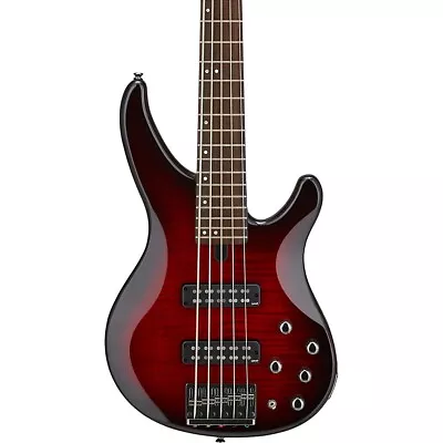 Yamaha TRBX605FM 5-String Electric Bass Dark Red Burst • $629.99