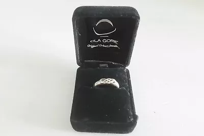 Vintage Ola Gorie Orkney Scottish Sterling Silver Celtic Ring Size N Boxed • £60