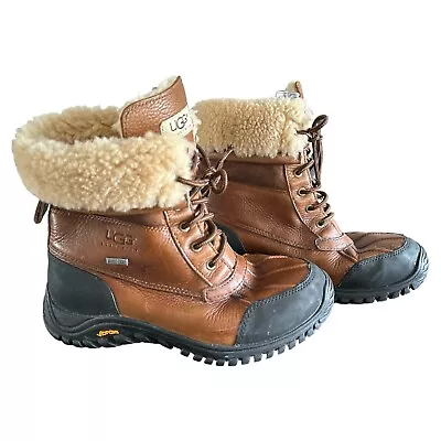 UGG Adirondack Women's Light Brown EVent Waterproof Vibram Boots Size 10 • $69.99