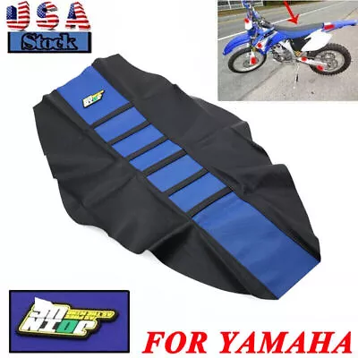 Ribbed Gripper Soft Seat Cover For Yamaha YZ125 YZ250 YZ85 YZF450 WR250F WR450F • $19.99