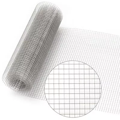 Chicken Coop Wire Fencing Stainless Steel Wire Mesh Net Aviary Cage Rodent Fence • £9.45