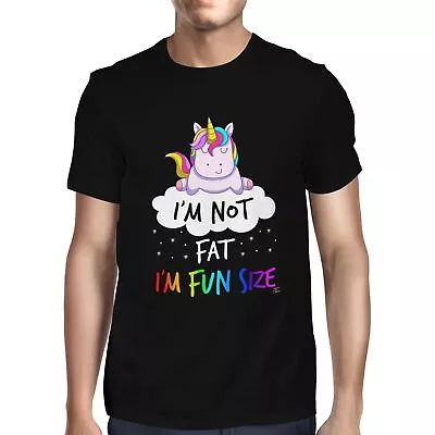 1Tee Mens I'm Not Fat I'm Funsize Unicorn T-Shirt • £7.99