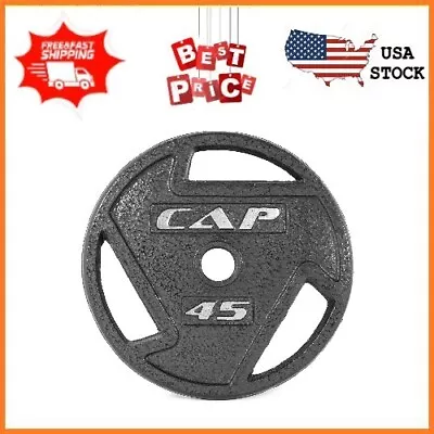 CAP Barbell 45lb Olympic Grip Plate Black • $56.22