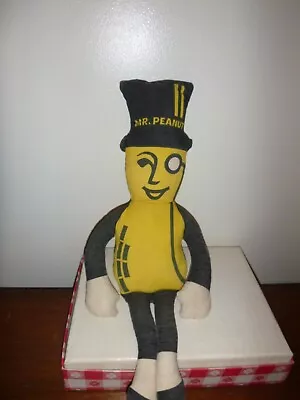 Vintage Mr. Peanut ~20  Plush Doll Double Sided Advertising Stuffed Animal Toy • $15