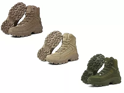 Men's Tactical Hiking Boots - High Top Desert Army Shoes Lightweight Anti-Slip • $29.99