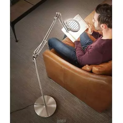 Hammacher Clarity Enhancing Magnifying Reading Lamp LED Alleviate Eye Fatigue • $89.99