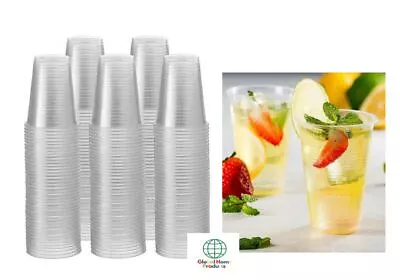7oz Clear Plastic Cups Drinking Glasses Water Coolers Vending Disposable • £3.49
